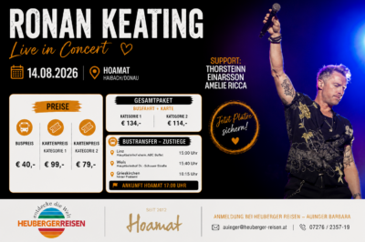 Ronan Keating - Hoamat - Haibach/Donau